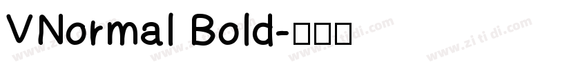 VNormal Bold字体转换